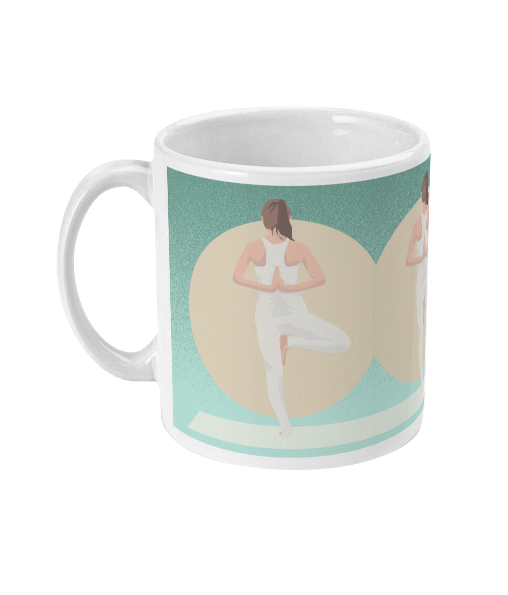 Tasse ou mug "Emma fait du yoga" - Personnalisable