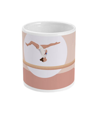 Gymnastics cup or mug "La Poutre" - Customizable