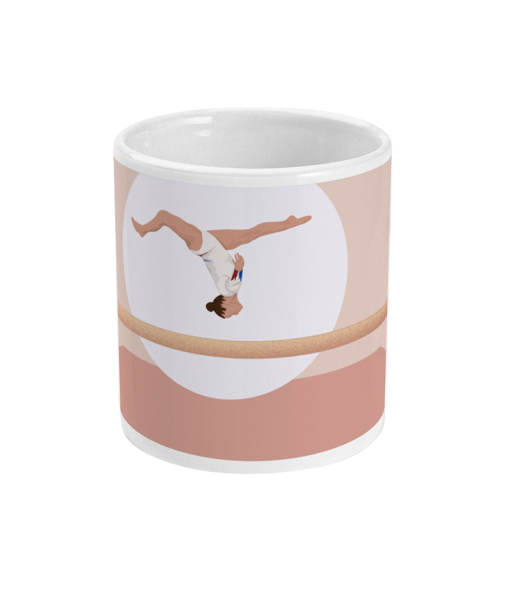 Tasse ou mug Gymnastique "La Poutre" - Personnalisable
