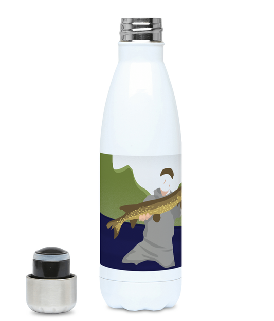 Fishing insulated bottle "Antoine the fisherman" - Customizable