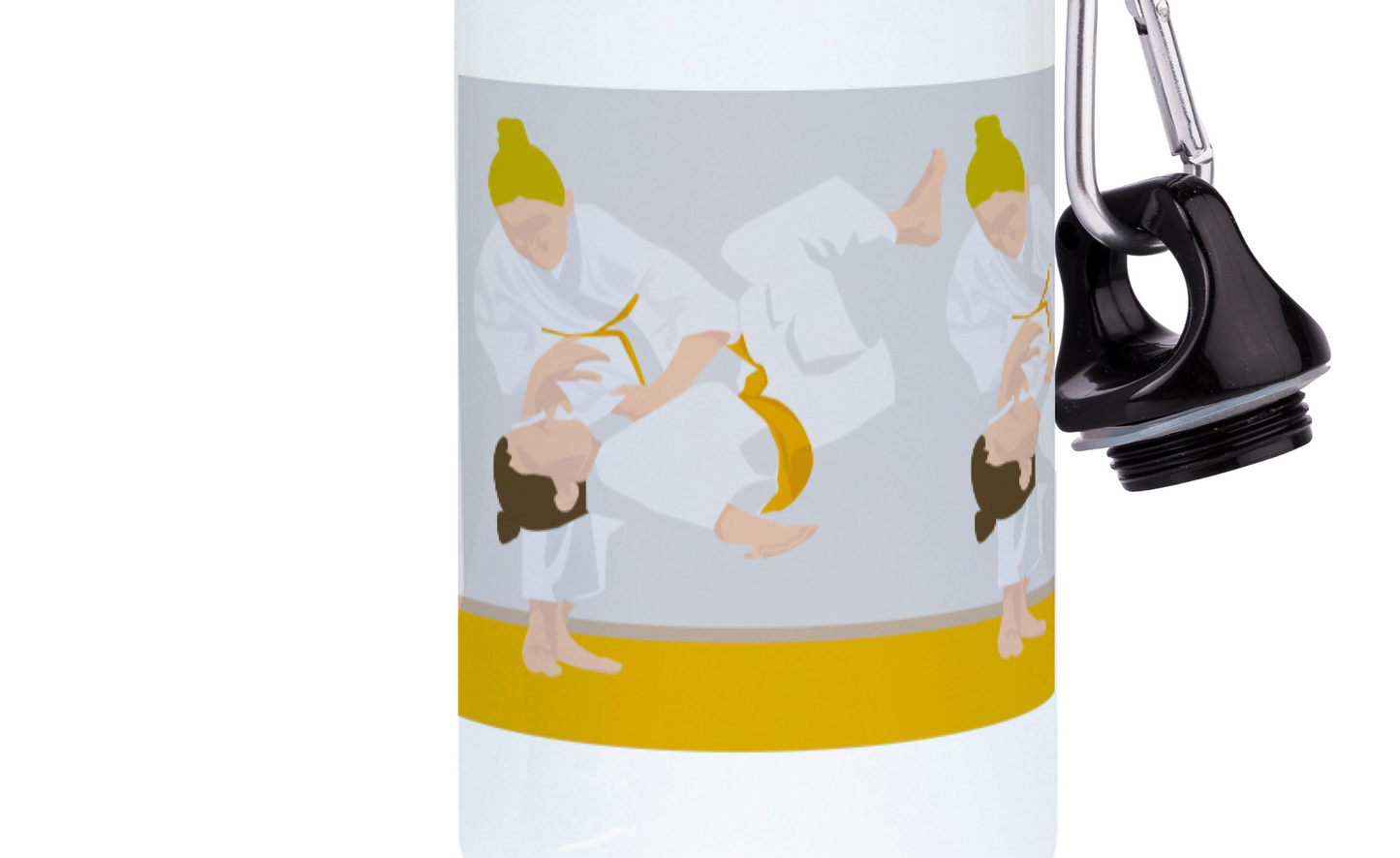 Aluminum judo bottle for girls "Jeanne la judoka" - Customizable