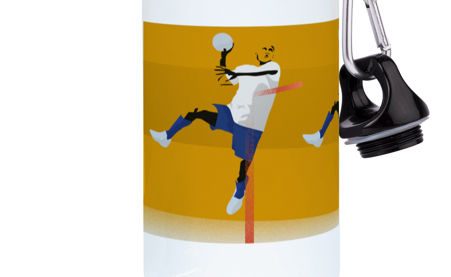 Aluminum handball bottle for men "Martin the handball player" - Customizable