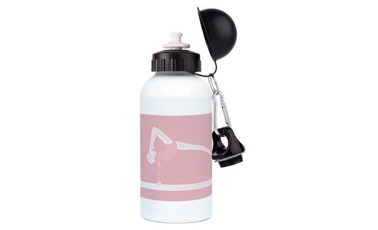 Gourde aluminium gymnastique rose "Latika la gymnaste" - Personnalisable