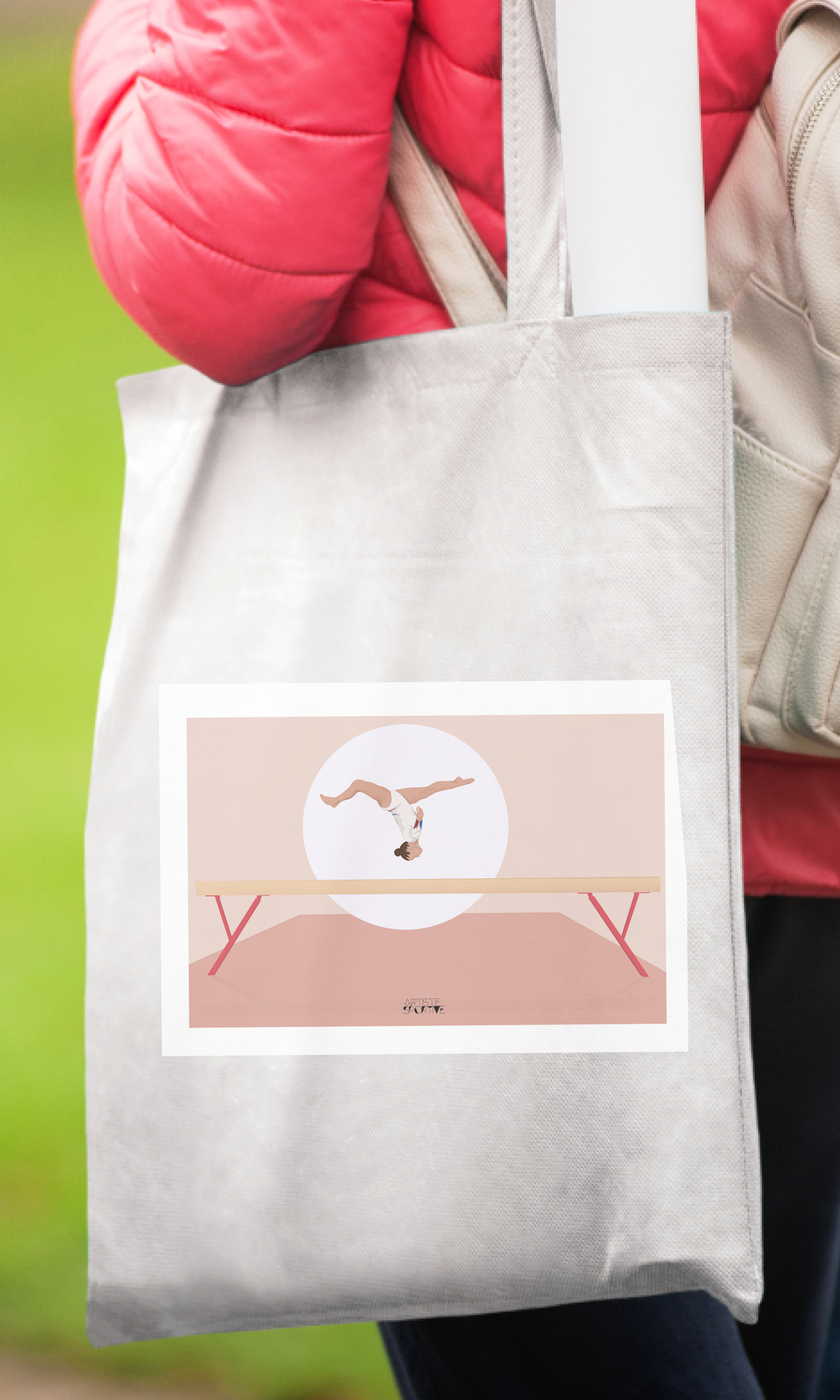 Tote bag or gymnastics bag “La Poutre”