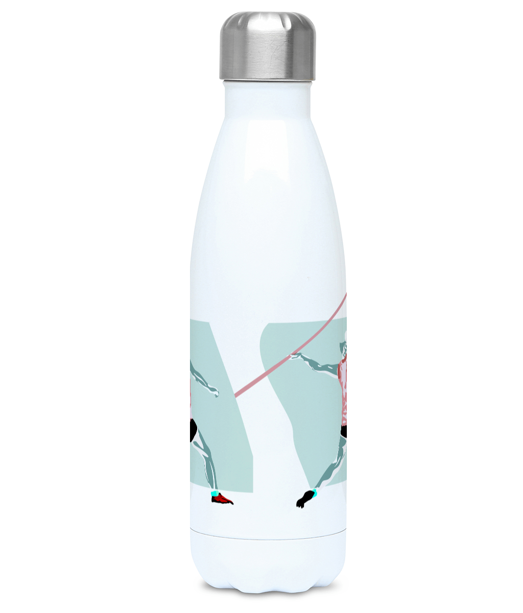 Gourde isotherme Athlétisme "Javelot homme " - Personnalisable