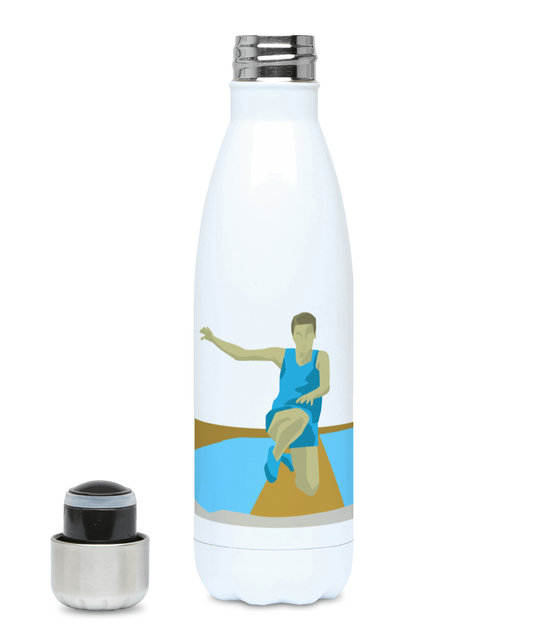 Athletics insulated bottle "Men's athletic jump" - Customizable