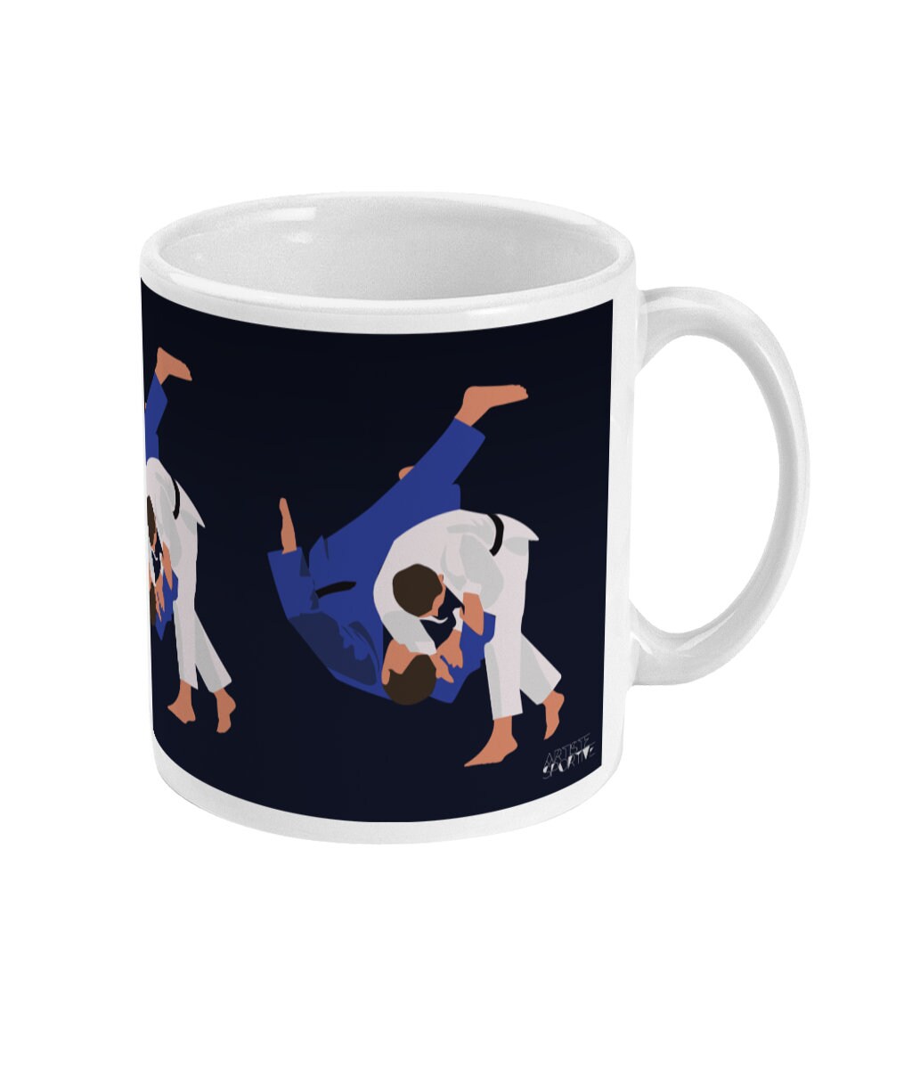 Judo cup or mug "The judoka" - Customizable