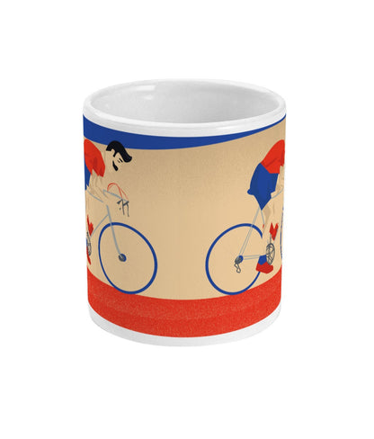 Cycling cup or mug "Monsieur Vélo" - Customizable