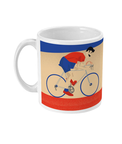 Cycling cup or mug "Monsieur Vélo" - Customizable