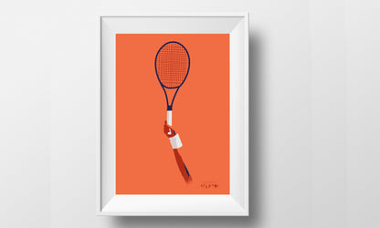 Affiche "Raquette de Tennis"