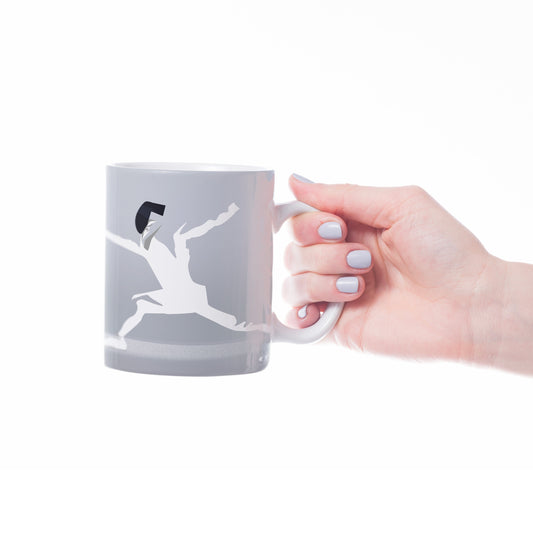 Tasse ou mug "l'escrime en blanc" - Personnalisable
