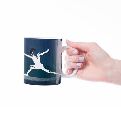 Tasse ou mug "l'escrime en bleu" - Personnalisable