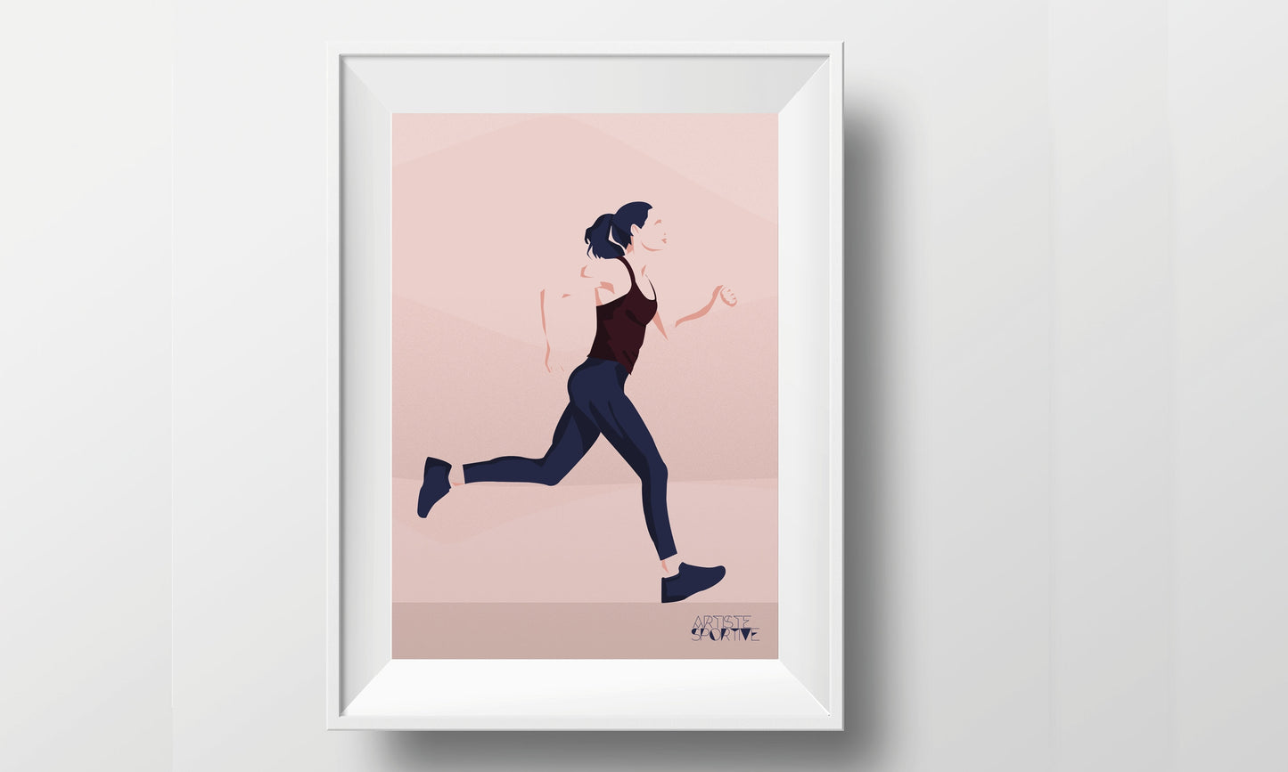 Affiche "Une femme qui court"