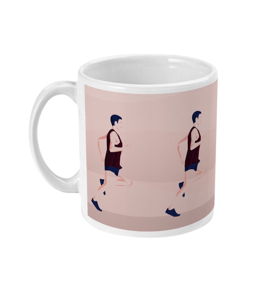 Tasse ou mug running "Un homme qui cout" - Personnalisable