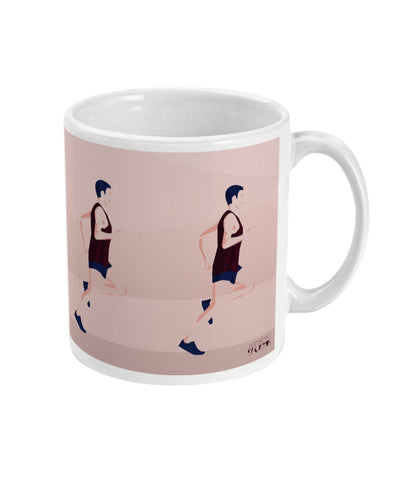 Tasse ou mug running "Un homme qui cout" - Personnalisable