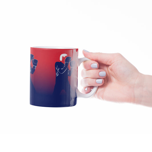 Boxing/boxing cup or mug "On the ring" - Customizable