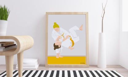 Judo poster "Jeanne the judoka"