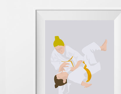 Judo-Poster „Jeanne die Judoka“