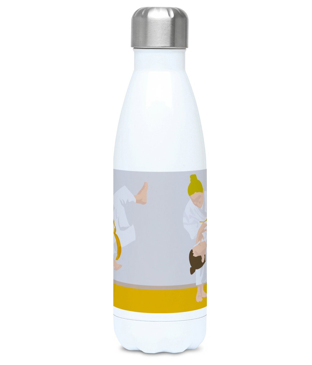 Girls' judo insulated bottle "Jeanne la judoka" - Customizable