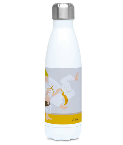 Girls' judo insulated bottle "Jeanne la judoka" - Customizable