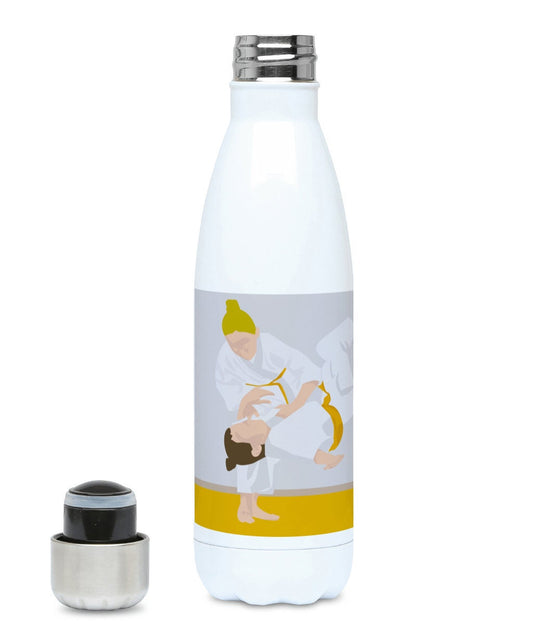 Girls' judo insulated bottle "Jeanne la judoka" - Customizable