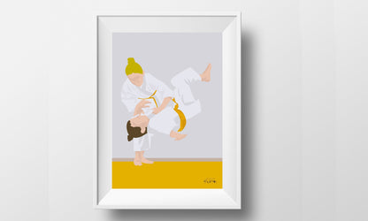 Judo poster "Jeanne the judoka"