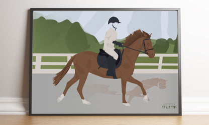 Horse Riding Poster "On the Horse"