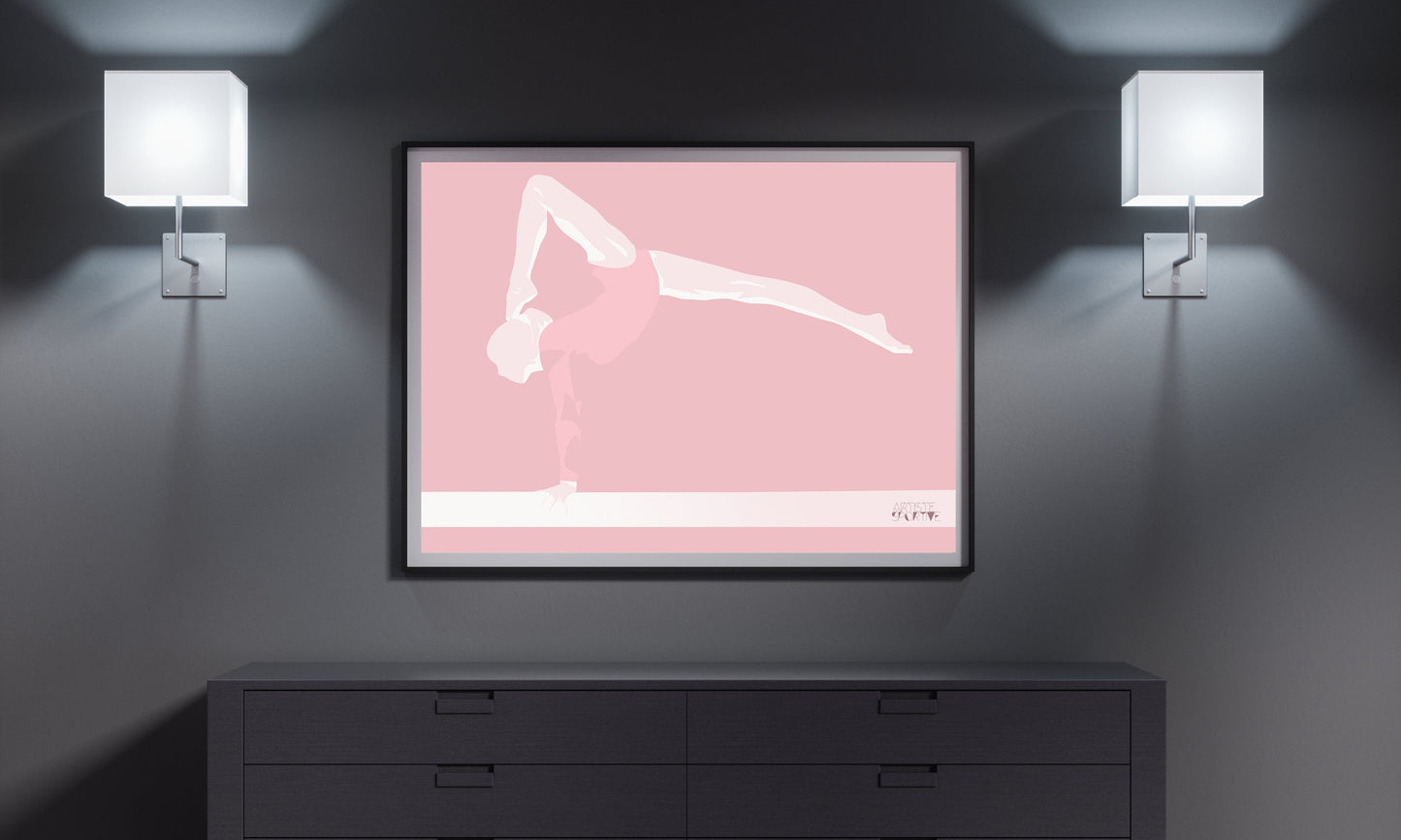 Affiche Gymnastique "Latika la gymnaste"