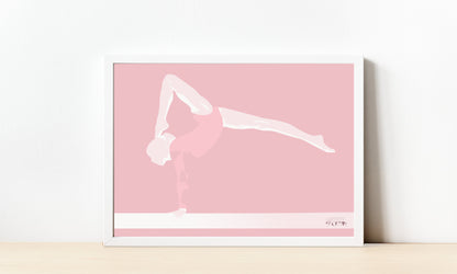 Gymnastics Poster "Latika the gymnast"