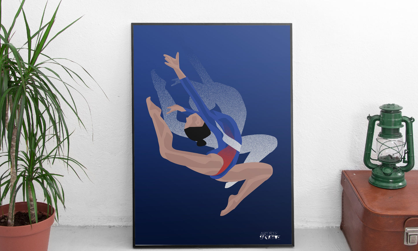 Affiche Gymnastique "Tatiana la gymnaste"