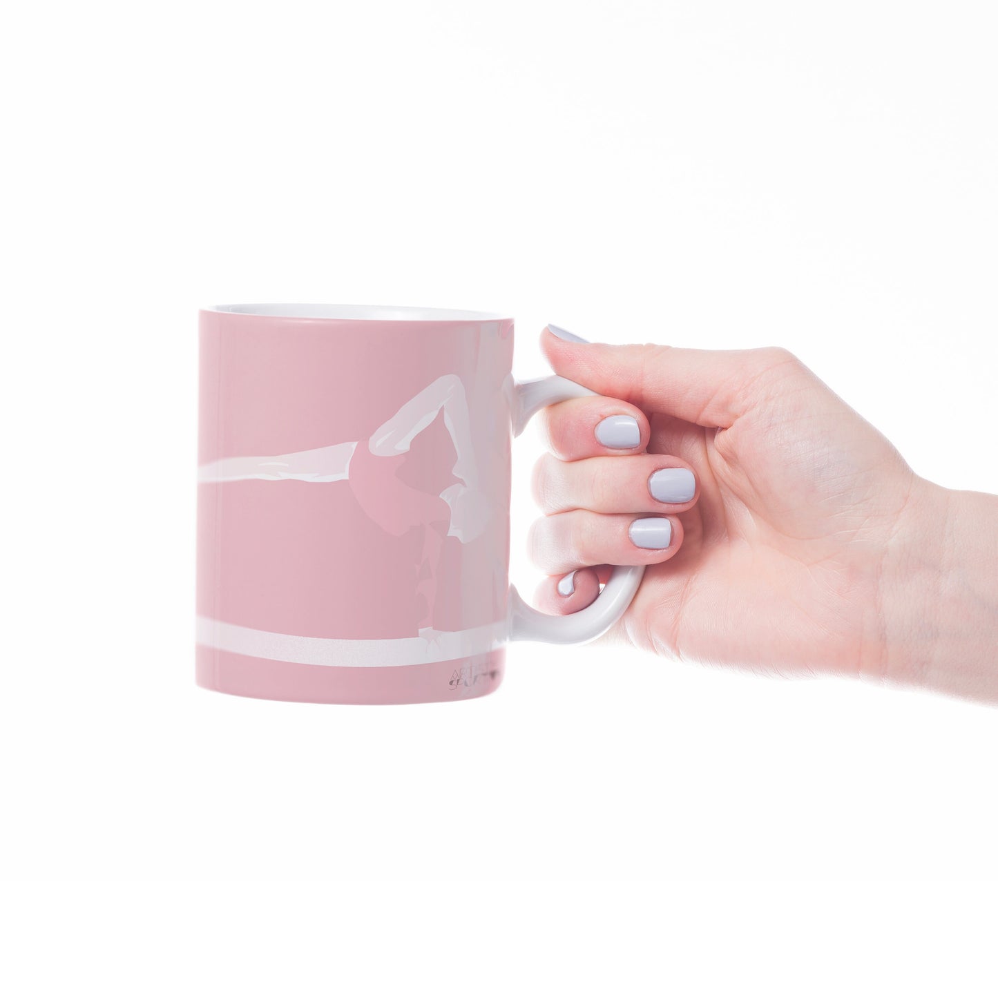 Tasse ou mug Gymnastique rose "Latika la gymnaste" - Personnalisable