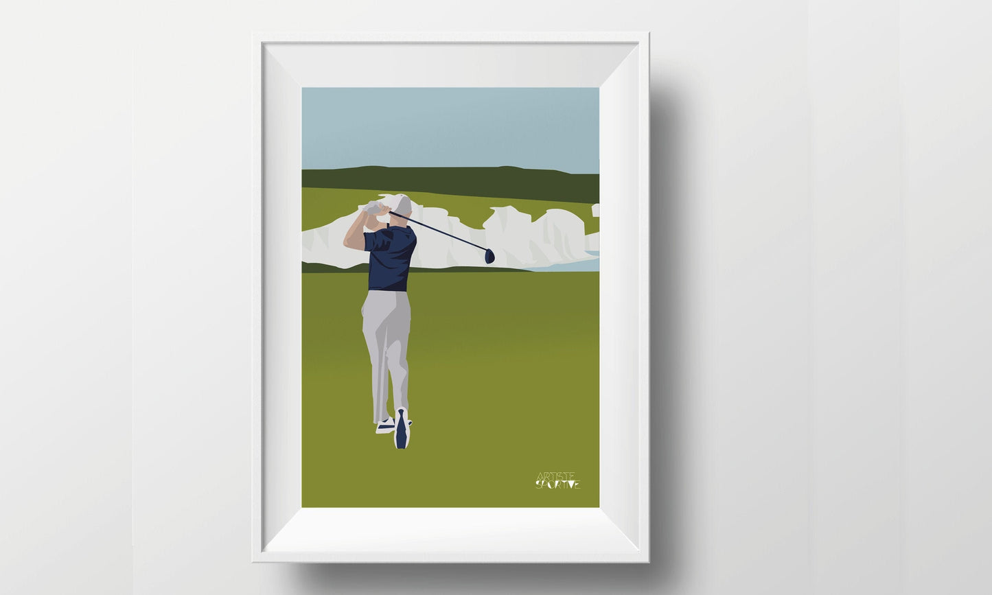 Affiche "Golf au Seven Sisters"