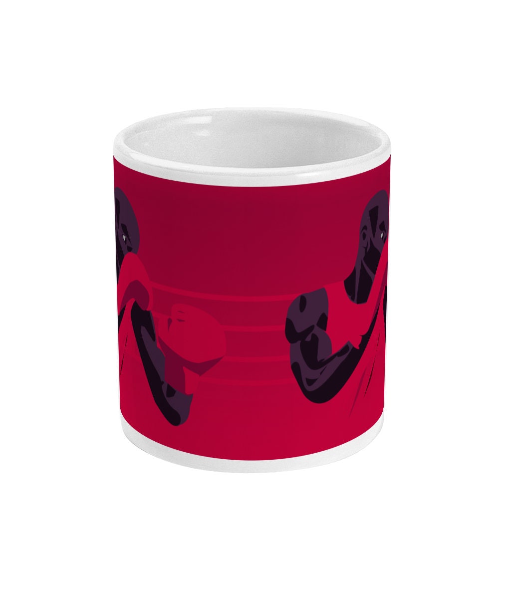 Boxing/boxing cup or mug "The red boxer" - Customizable