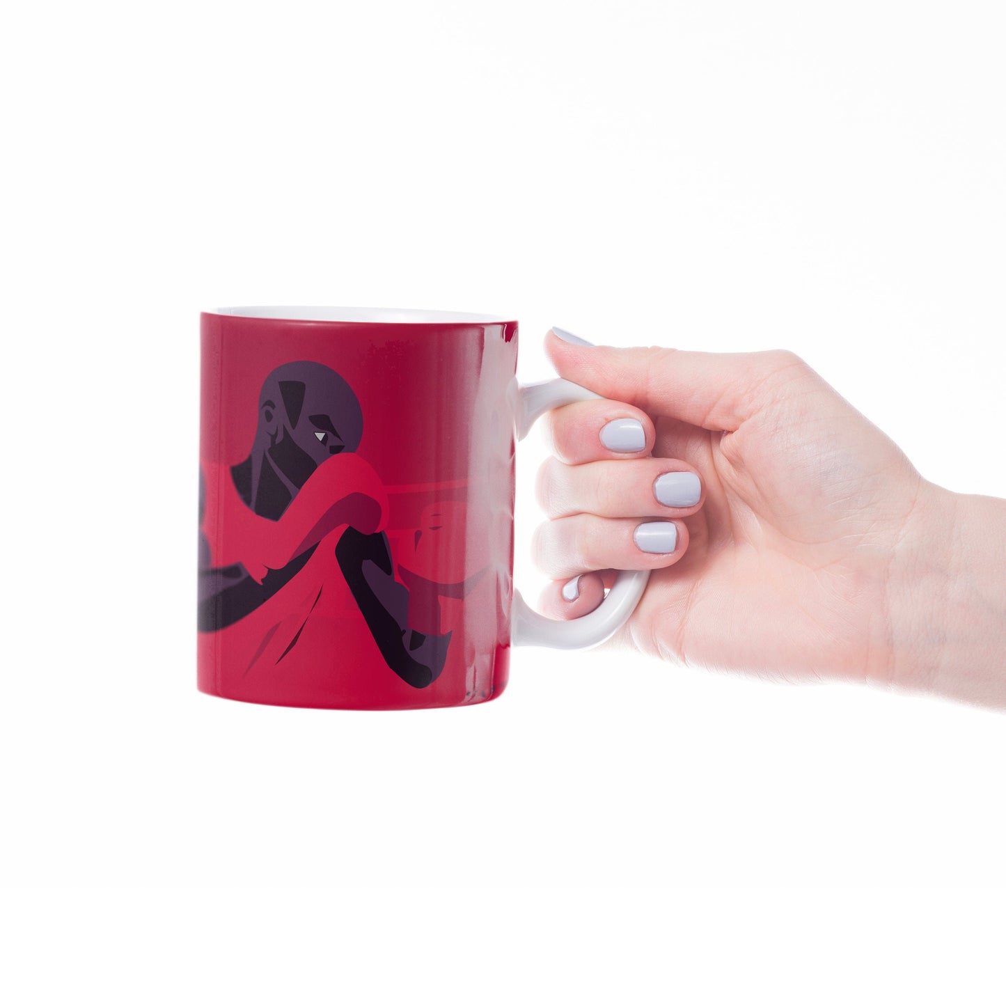 Boxing/boxing cup or mug "The red boxer" - Customizable