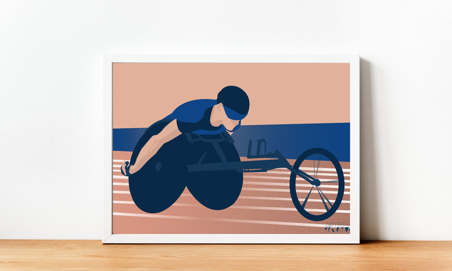 „Paralympics“ Paralympics-Leichtathletik-Plakat