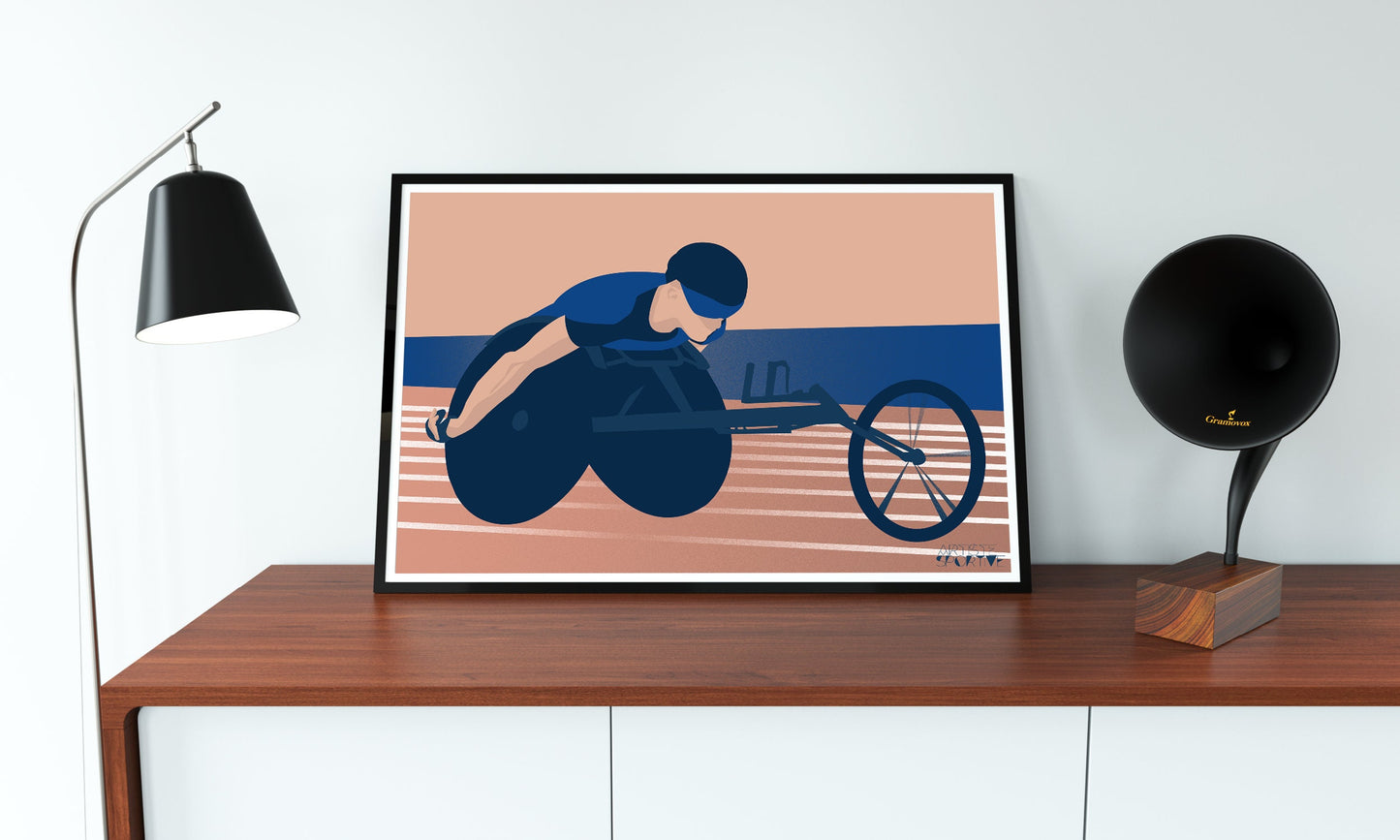 „Paralympics“ Paralympics-Leichtathletik-Plakat