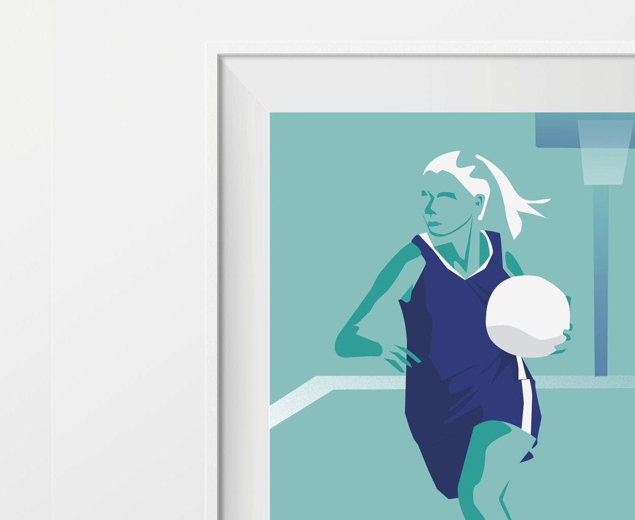 Affiche, Basketball féminin, Cadeau déco