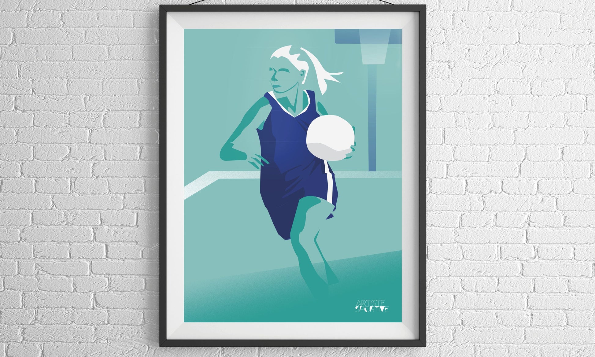 Affiche, Basketball féminin, Cadeau déco