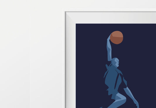 Affiche de basketball "Le dunk"
