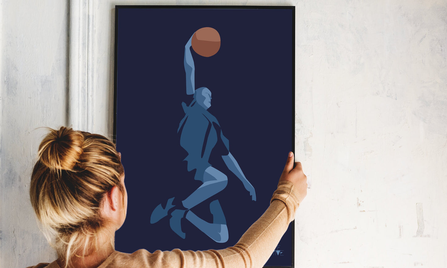 Basketball-Poster „The Dunk“