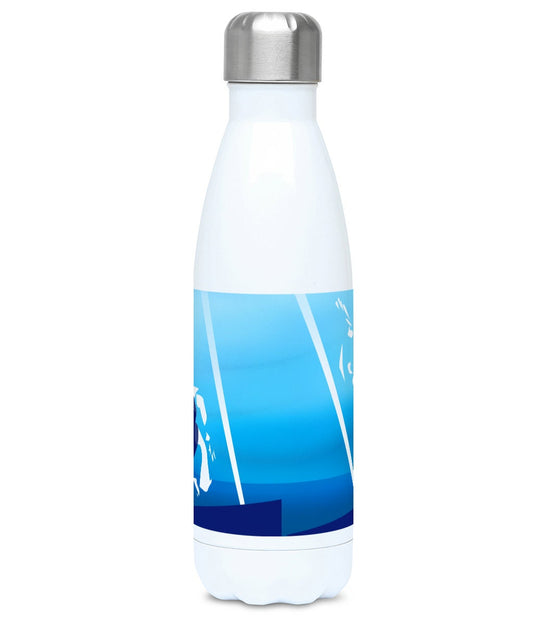 Swimming insulated bottle "The woman who swims" - Customizable