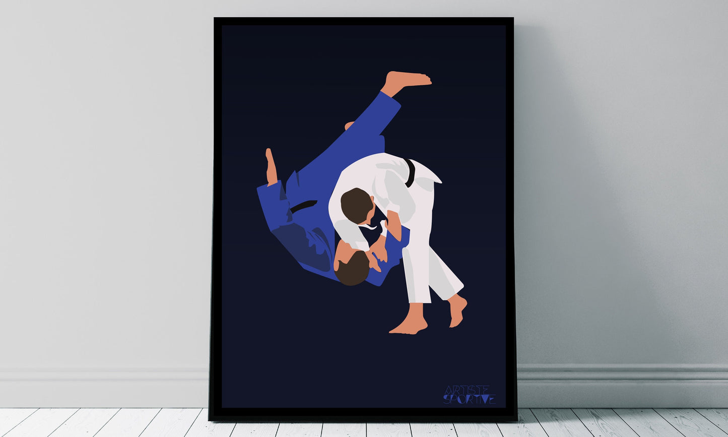 Affiche Judo "Le judoka"