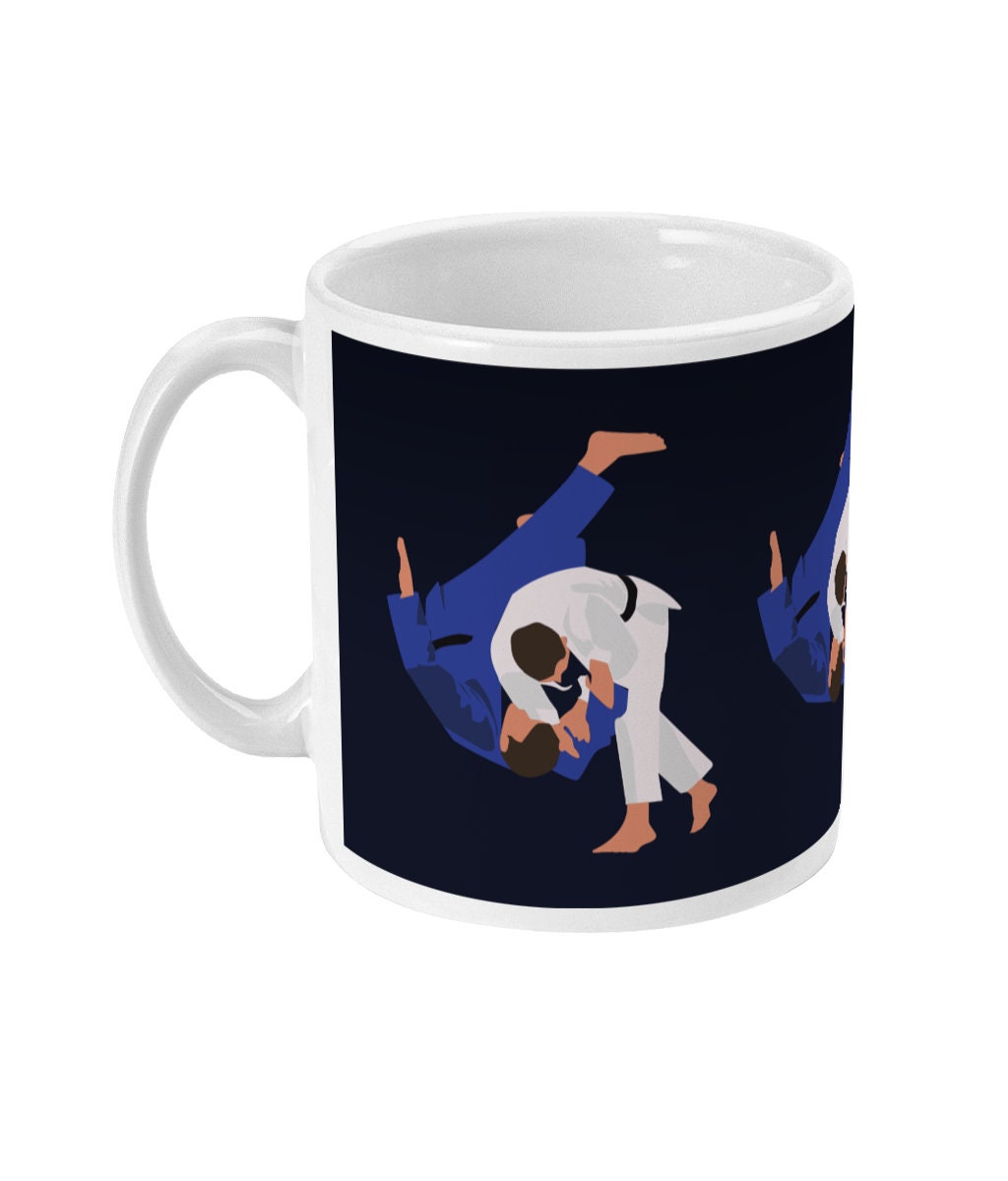 Judo cup or mug "The judoka" - Customizable