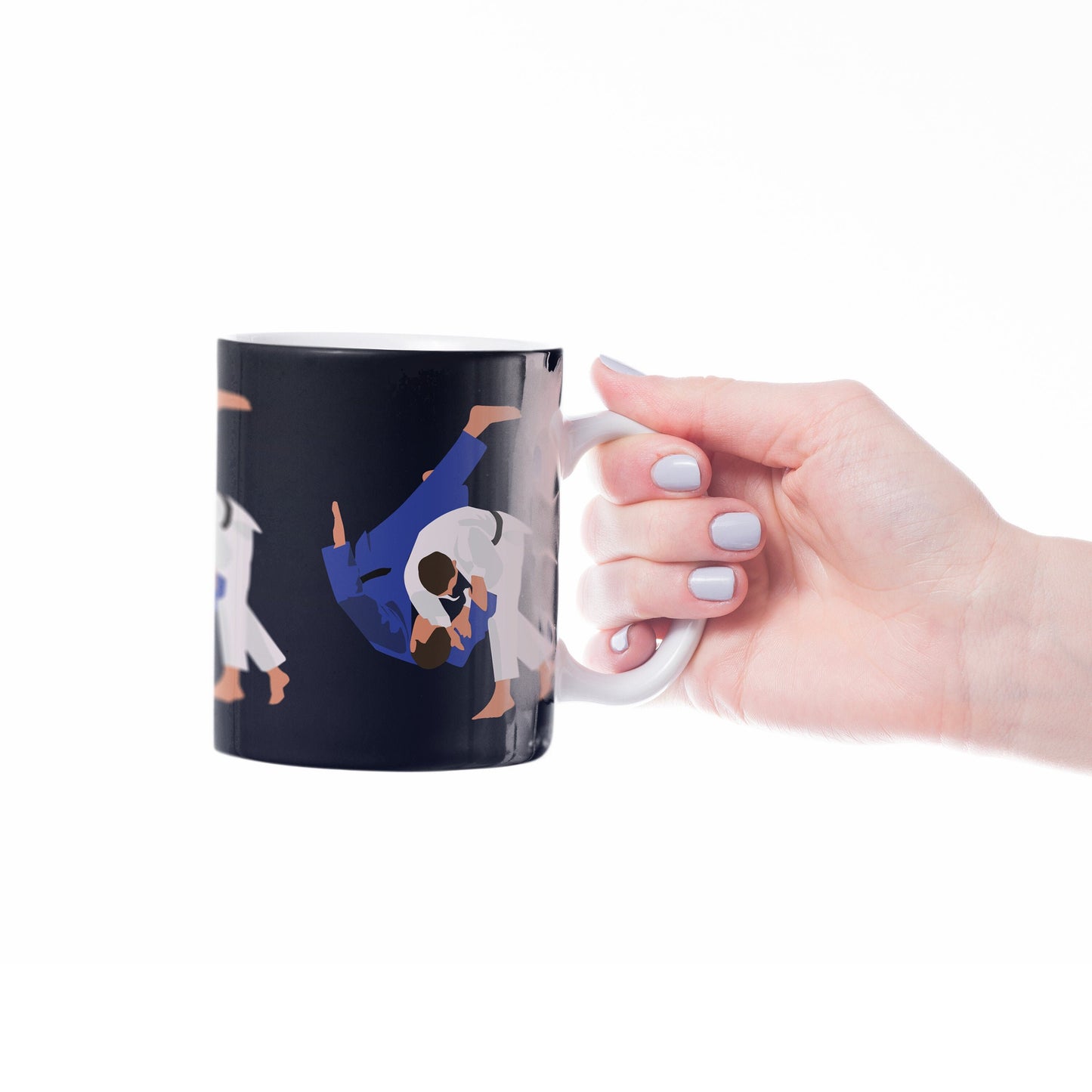 Judo cup or mug "The judoka" - Customizable