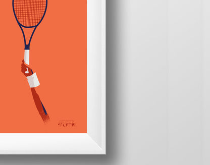 Affiche "Raquette de Tennis"