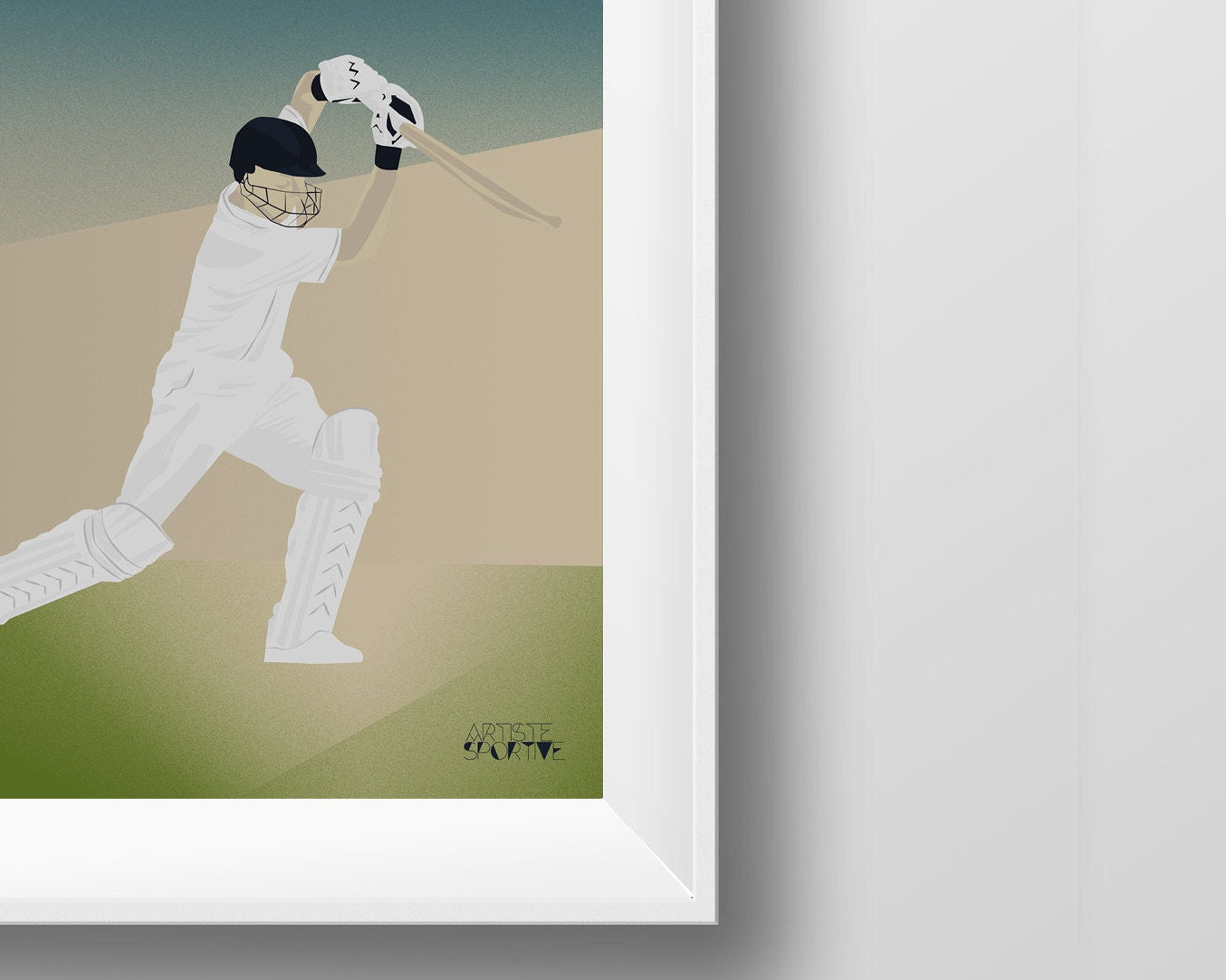 Affiche Cricket "Cover Drive"