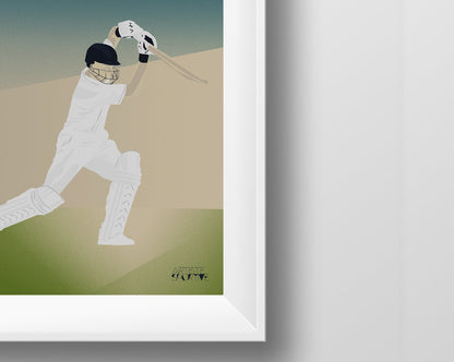 Cricket-Poster „Cover Drive“