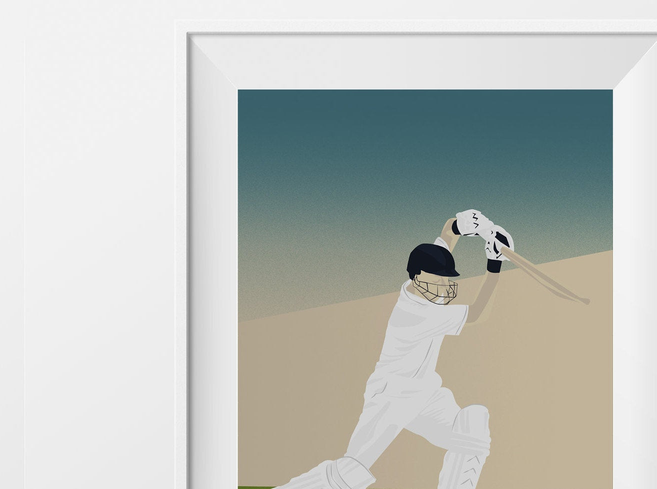 Affiche Cricket "Cover Drive"