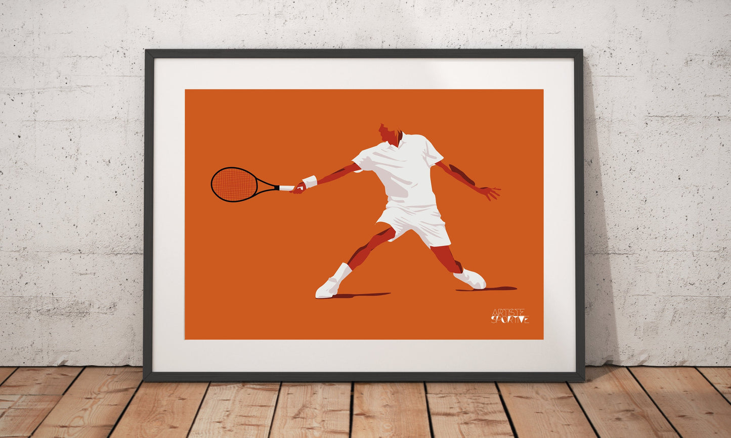 Affiche "Joueur de Tennis"