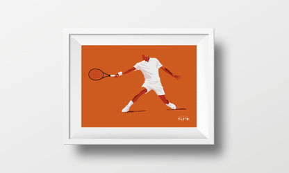 Affiche "Joueur de Tennis"